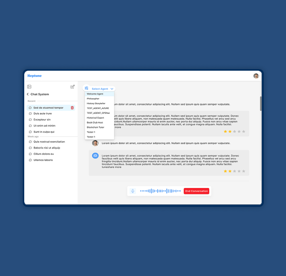Neptune – AI-Powered Chatbot & Campaign Assistant Interface 4